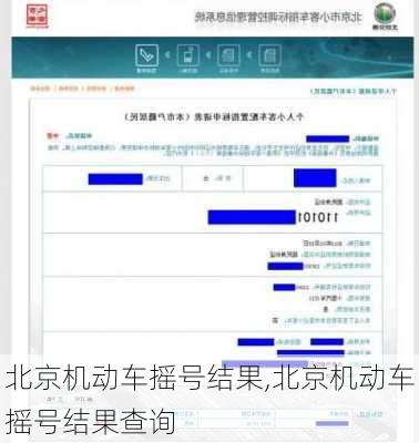 北京机动车摇号结果,北京机动车摇号结果查询