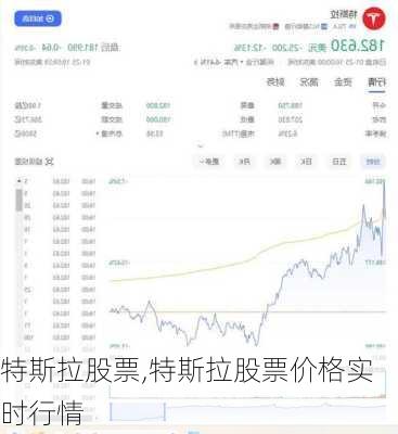 特斯拉股票,特斯拉股票价格实时行情