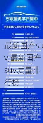 最新国产suv,最新国产suv质量排行榜