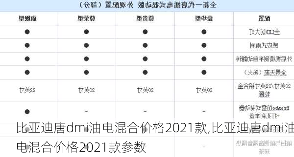 比亚迪唐dmi油电混合价格2021款,比亚迪唐dmi油电混合价格2021款参数