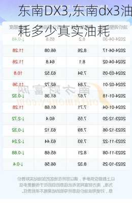 东南DX3,东南dx3油耗多少真实油耗