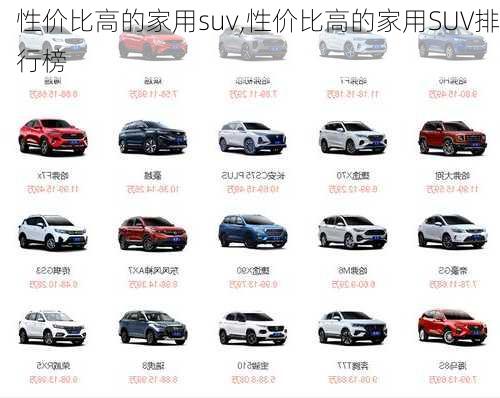 性价比高的家用suv,性价比高的家用SUV排行榜