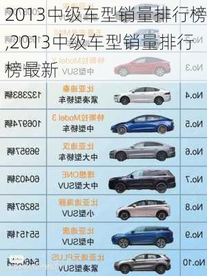 2013中级车型销量排行榜,2013中级车型销量排行榜最新