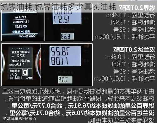 锐界油耗,锐界油耗多少真实油耗