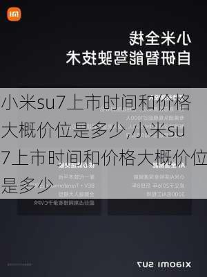 小米su7上市时间和价格大概价位是多少,小米su7上市时间和价格大概价位是多少