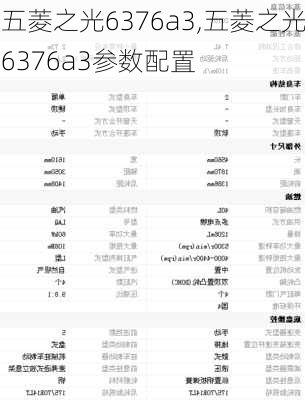 五菱之光6376a3,五菱之光6376a3参数配置