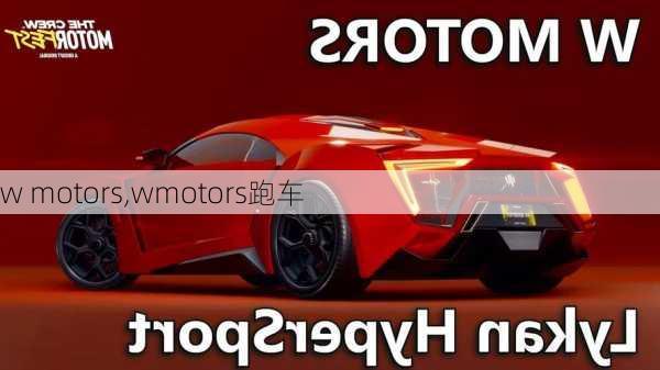 w motors,wmotors跑车