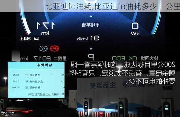 比亚迪fo油耗,比亚迪fo油耗多少一公里