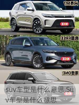 suv车型是什么意思,Suv车型是什么意思