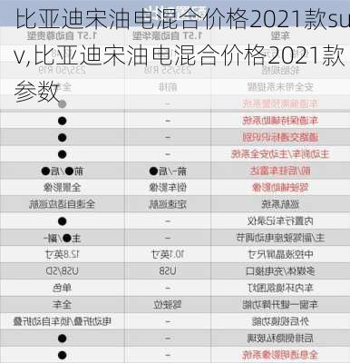 比亚迪宋油电混合价格2021款suv,比亚迪宋油电混合价格2021款参数