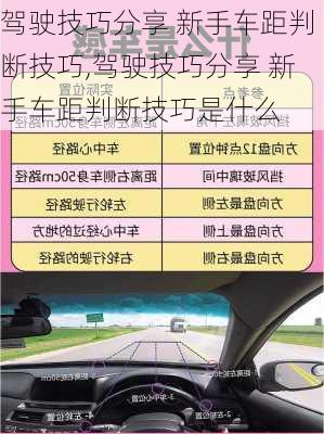 驾驶技巧分享 新手车距判断技巧,驾驶技巧分享 新手车距判断技巧是什么