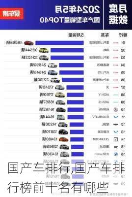 国产车排行,国产车排行榜前十名有哪些