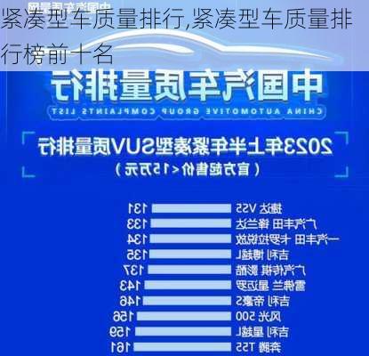 紧凑型车质量排行,紧凑型车质量排行榜前十名