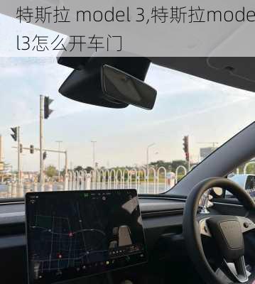 特斯拉 model 3,特斯拉model3怎么开车门