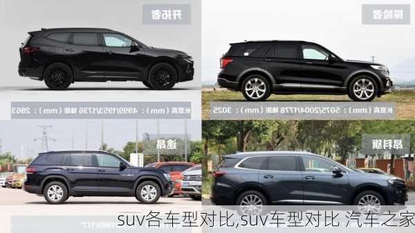 suv各车型对比,suv车型对比 汽车之家