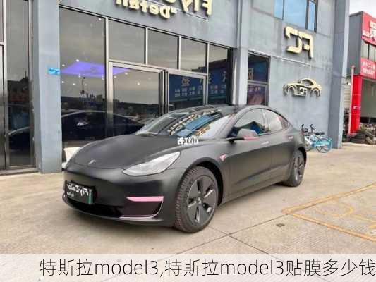 特斯拉model3,特斯拉model3贴膜多少钱