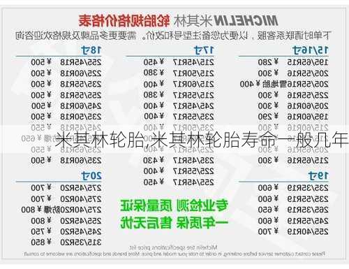 米其林轮胎,米其林轮胎寿命一般几年