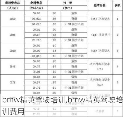 bmw精英驾驶培训,bmw精英驾驶培训费用