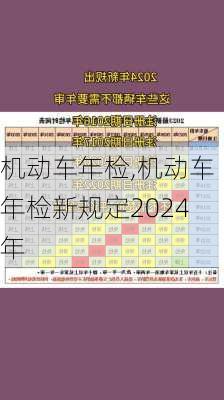 机动车年检,机动车年检新规定2024年