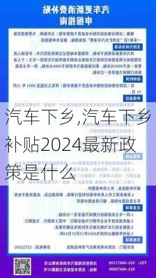 汽车下乡,汽车下乡补贴2024最新政策是什么