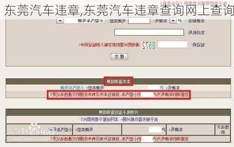 东莞汽车违章,东莞汽车违章查询网上查询