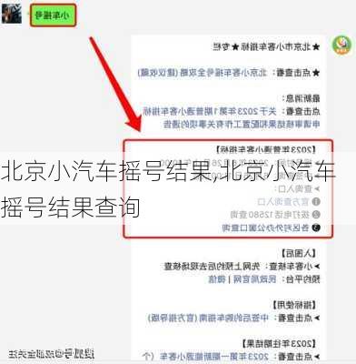 北京小汽车摇号结果,北京小汽车摇号结果查询