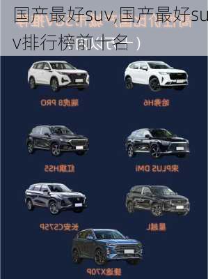 国产最好suv,国产最好suv排行榜前十名