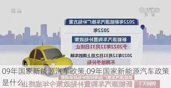 09年国家新能源汽车政策,09年国家新能源汽车政策是什么